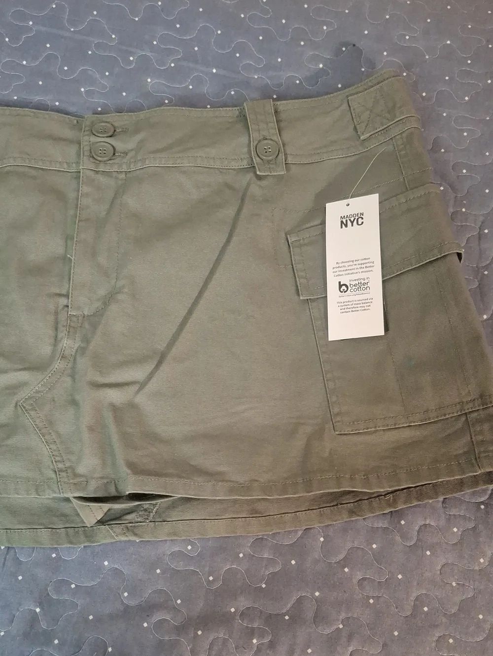 Madden NYC Women's Olive Green Cargo Skorts size XXL (20) NWT